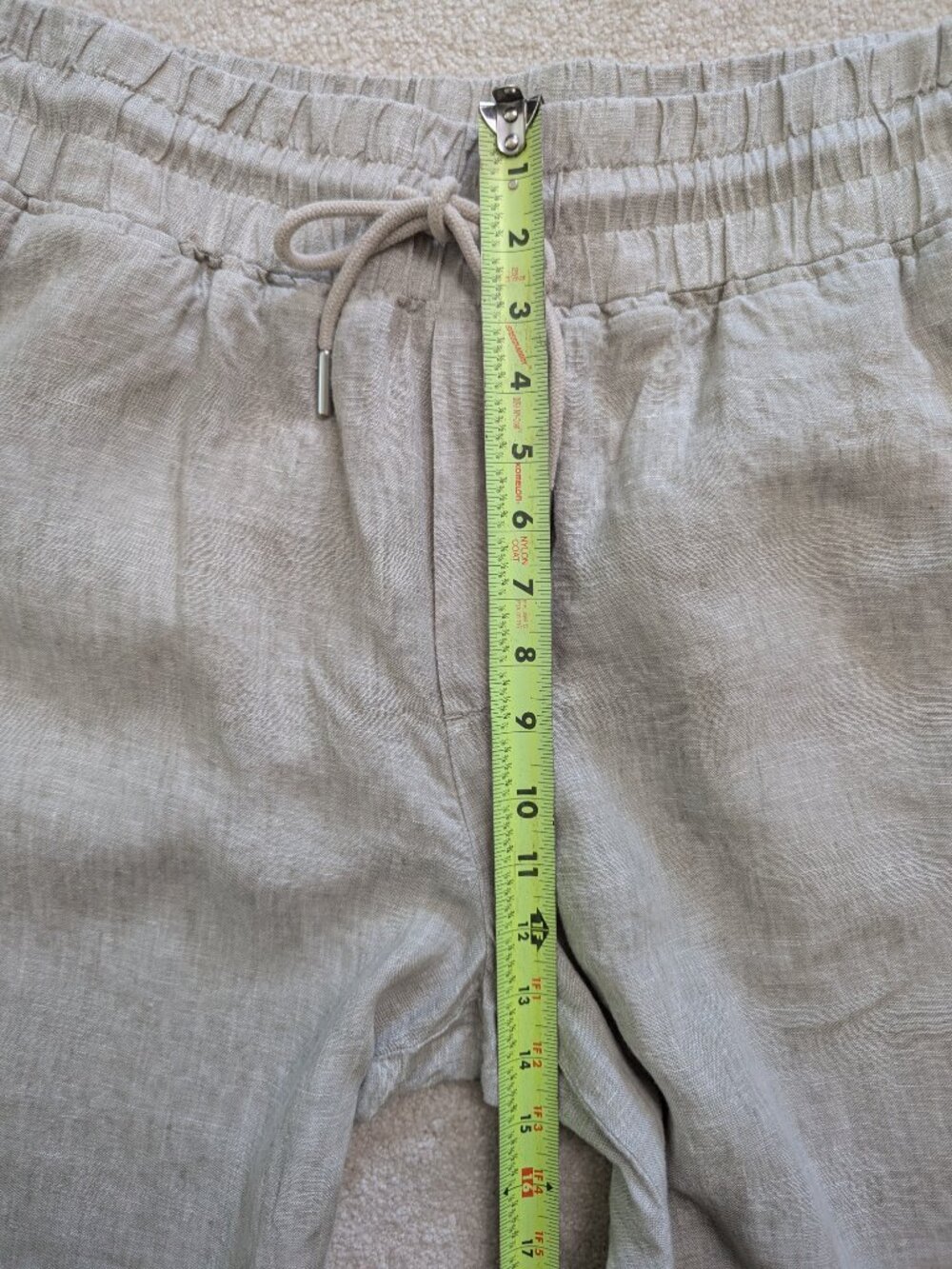 Quince 100% European Linen Wide Leg Pants – Flax (Size Large / 28" Inseam) - Picture 5 of 8